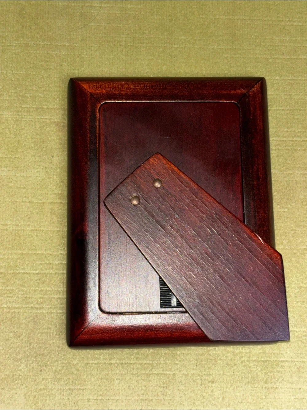 Robert Carrs Sterling & Wood Twist Rope Border Picture Frame 4.50”X 3.50”Yr 1996